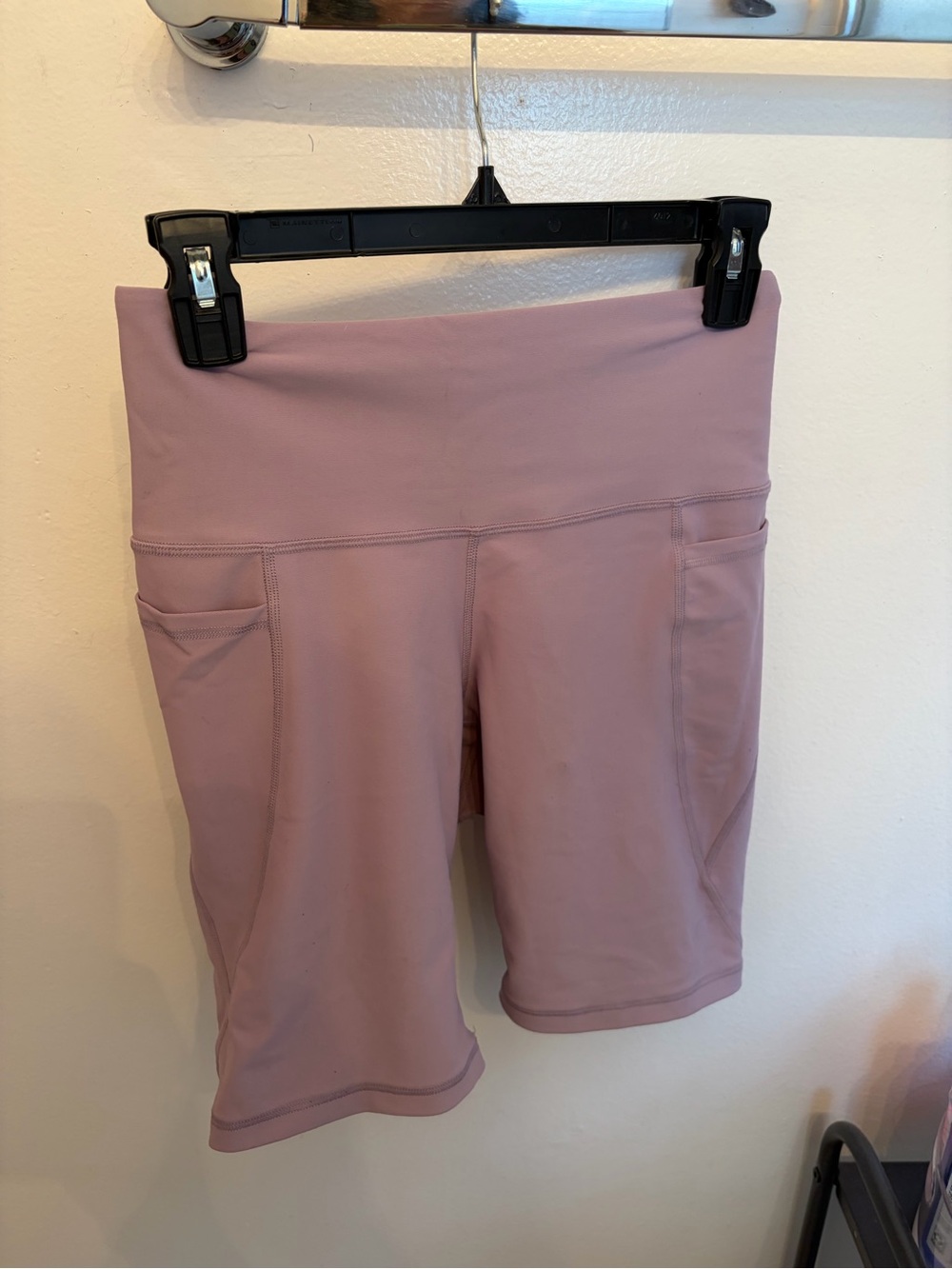 High-Rise old Navy Women's Bike Shorts with Side Pockets — Dusty Mauve